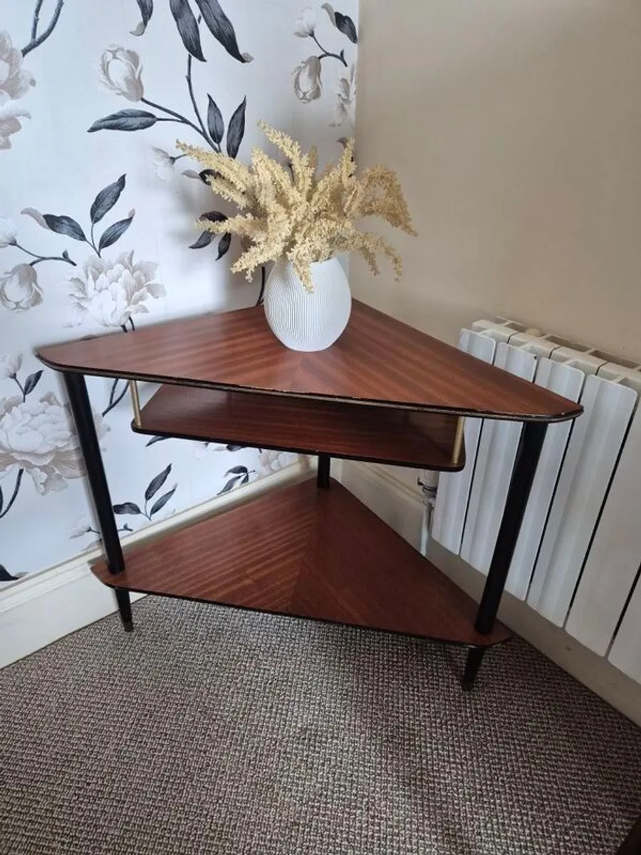mid century corner table - Image 3