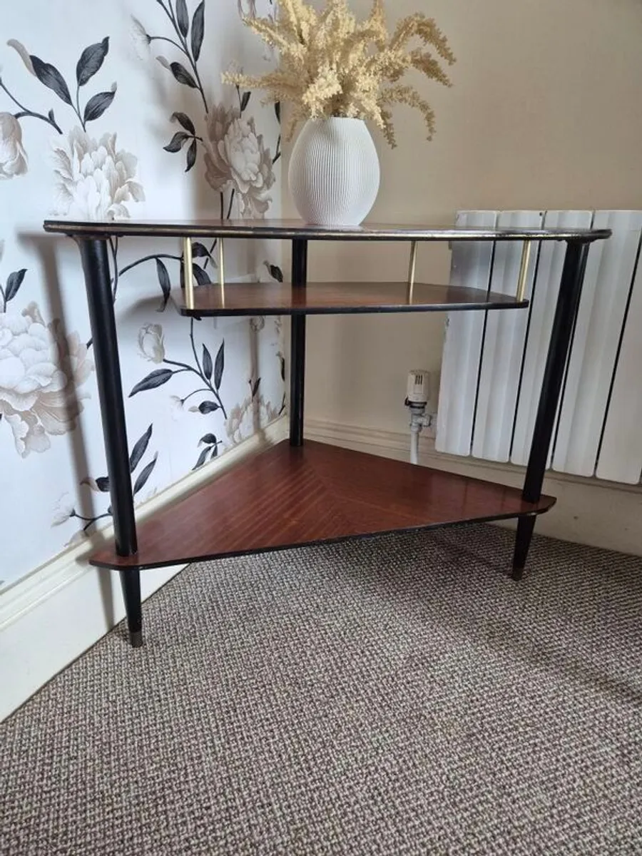 mid century corner table - Image 4
