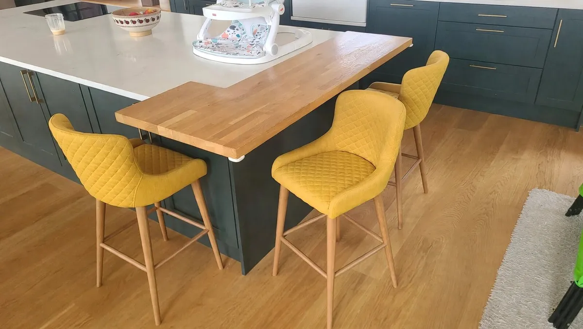 Oak High Stool - Image 1