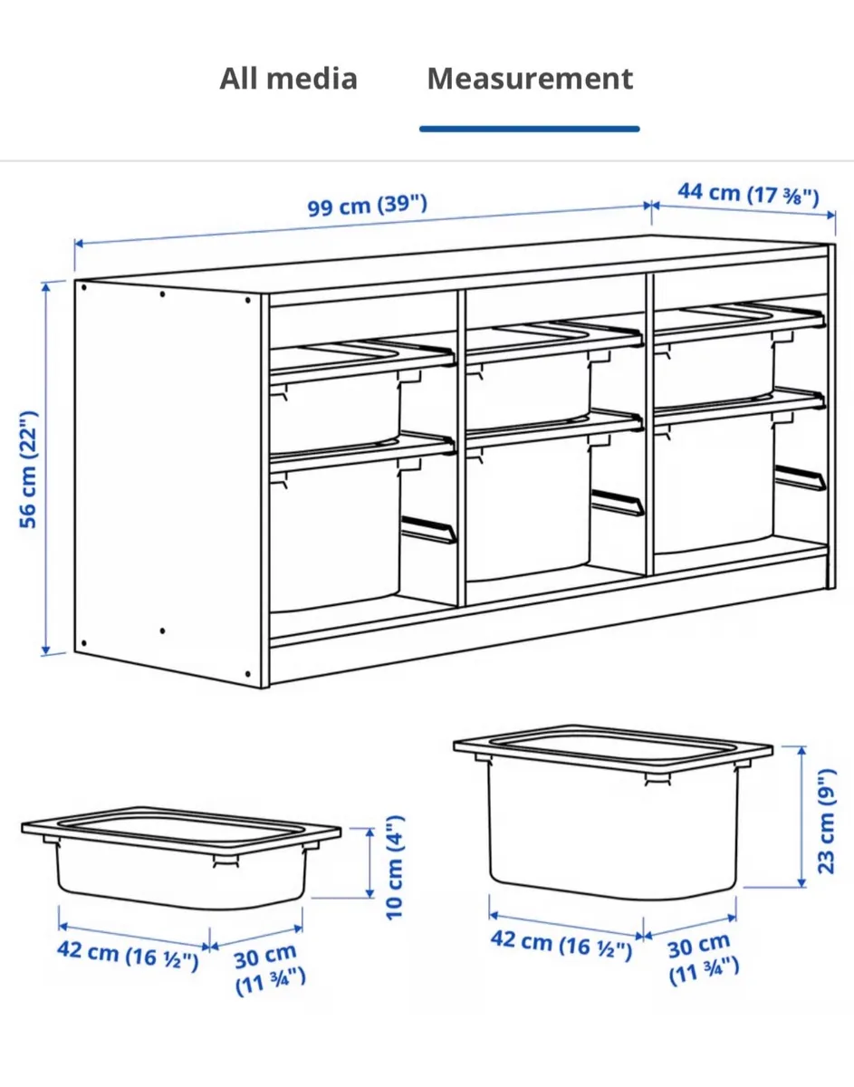 Ikea toy unit TROFAST Storage - Image 1