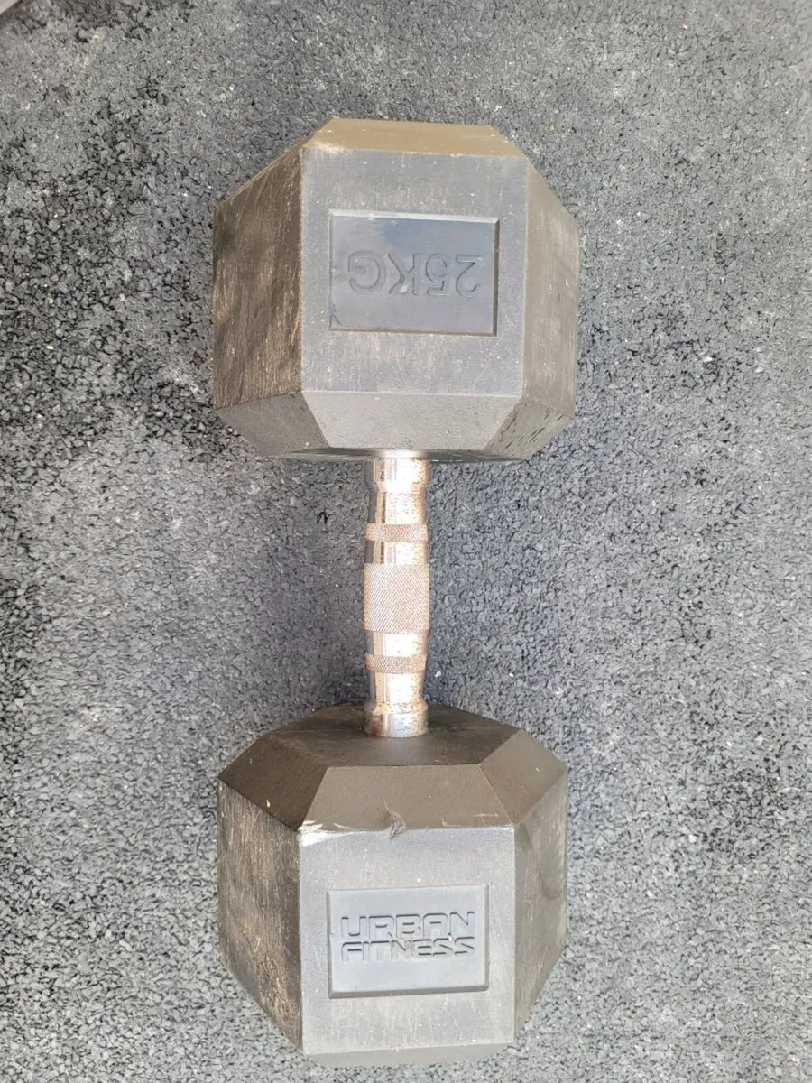 Urban Fitness 25kg Hex Dumbbell