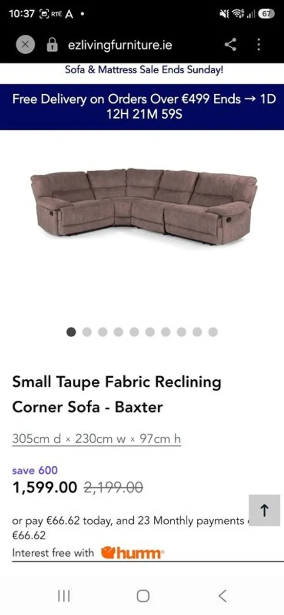 corner recliner couch - Image 4