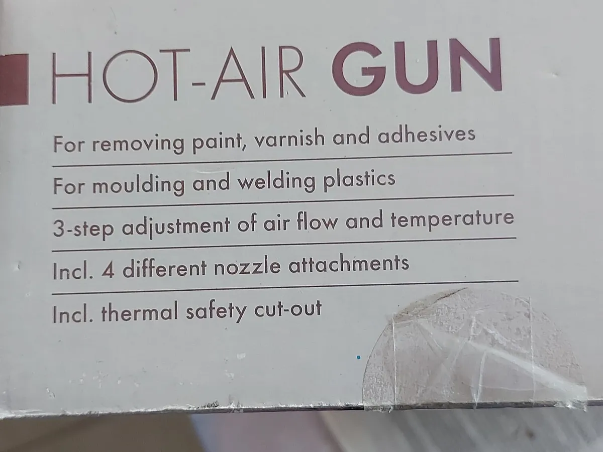 Parkside 2000w Hot Air Gun with 4 Nozzles - Image 4