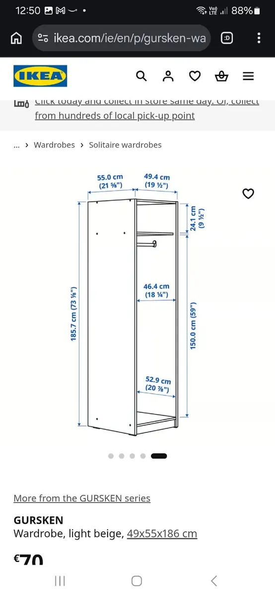Ikea Wardrobe - Image 2
