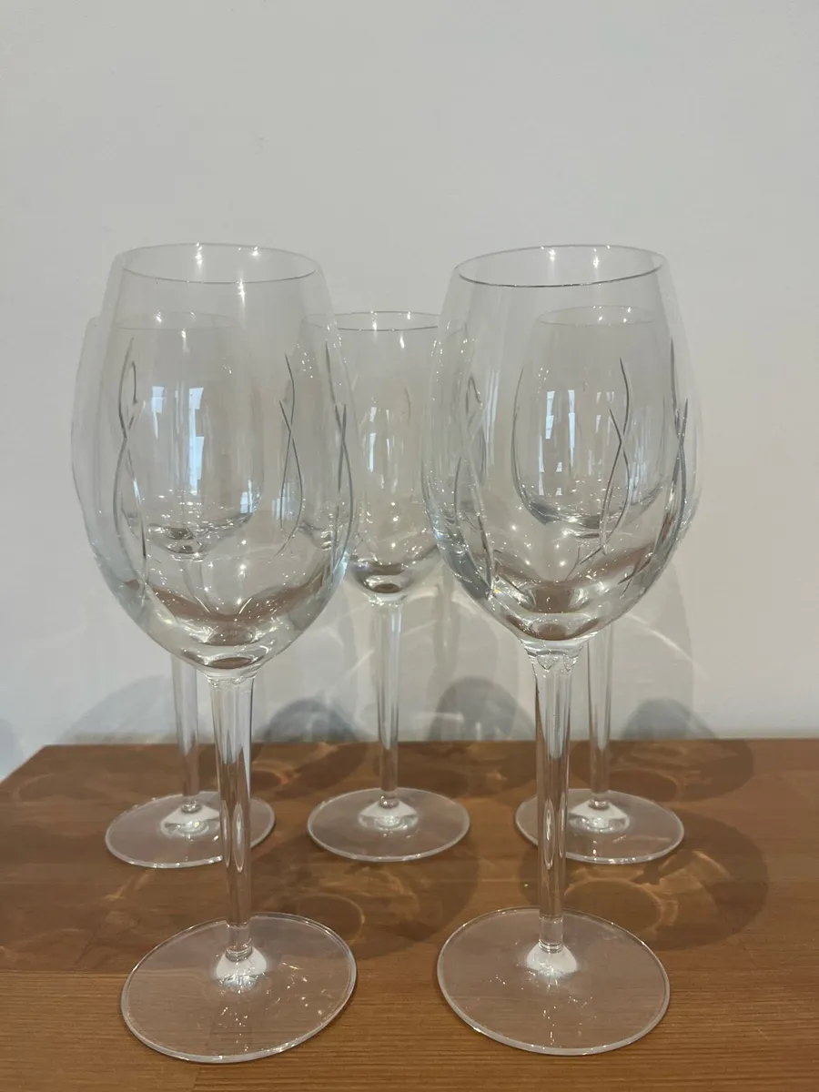 Waterford Crystal John Rocha White Wine Glasses - Image 1