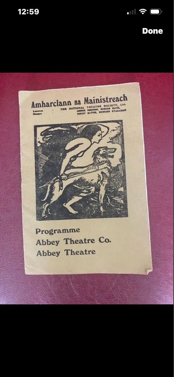 Vintage Abbey Theatre Programme - Image 1