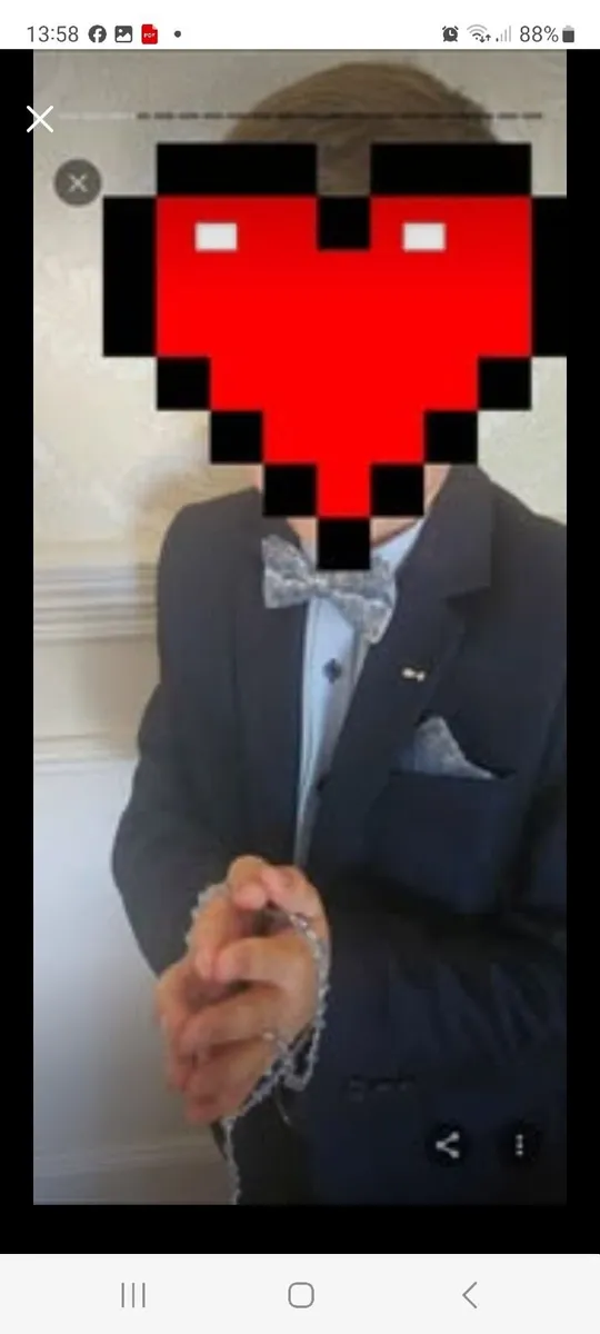 Boys communion outfit including sĥoes, belt and ac - Image 2