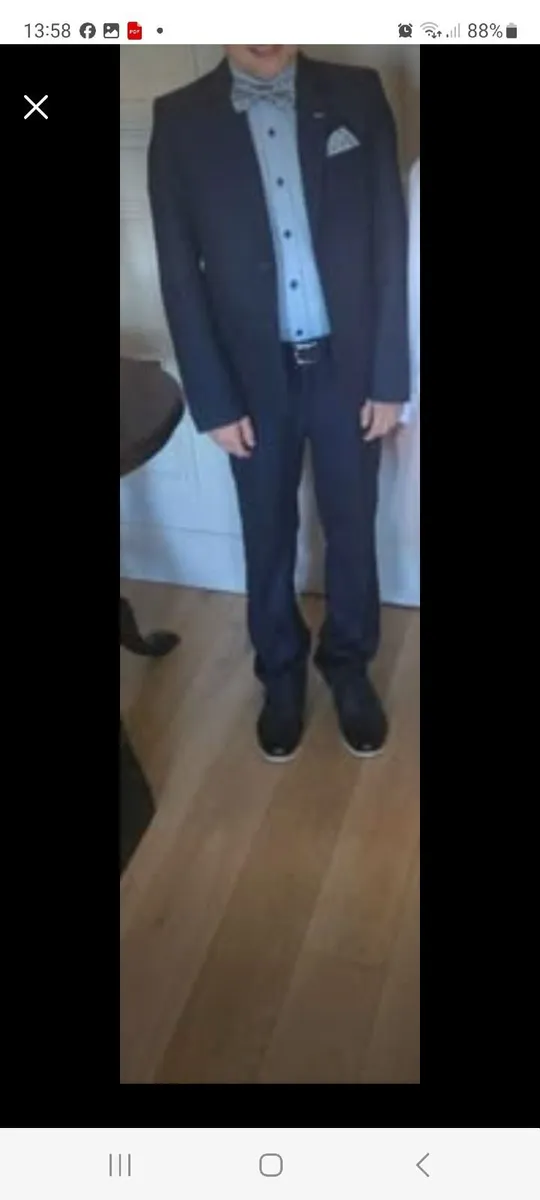 Boys communion outfit including sĥoes, belt and ac - Image 3