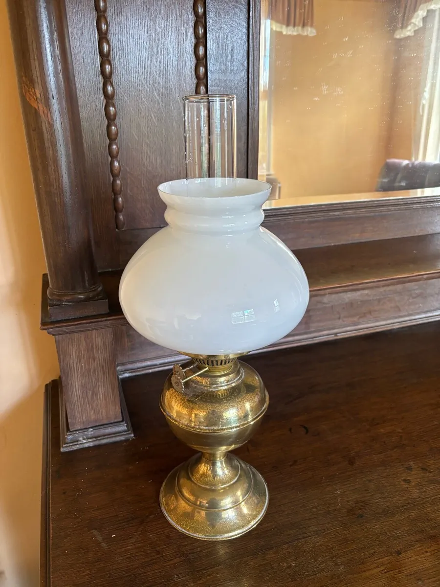 Antique Paraffin Oil Lamp - Image 1