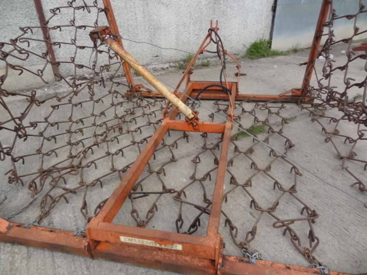 16FT Mounted Hydraulic Folding Chain Harrow - Image 2