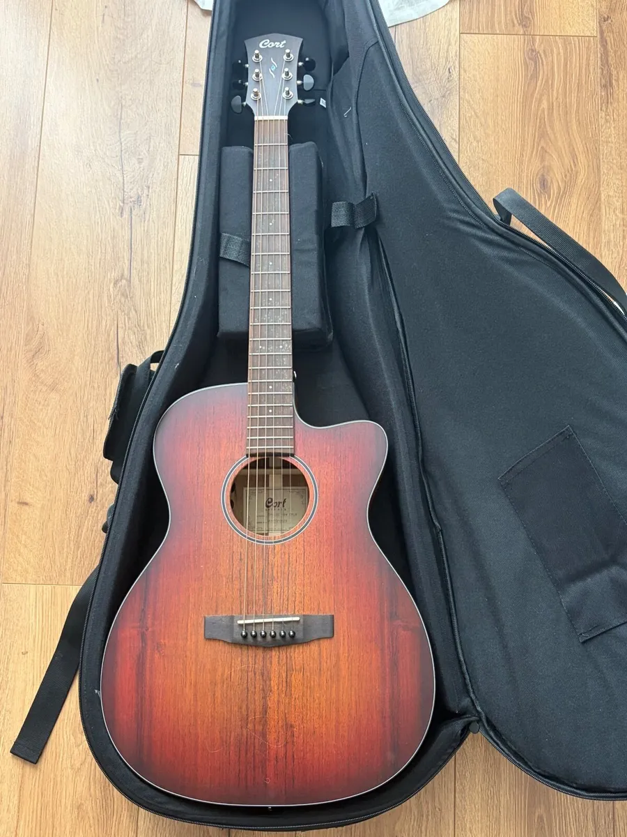 Cort Solid Wood Acoustic Guitar w/ Fishman pickup