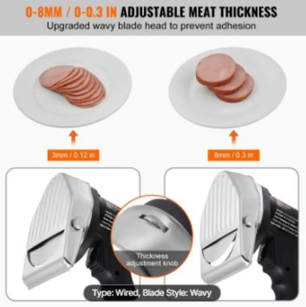 R Electric Shawarma Knife, 80W - Image 4