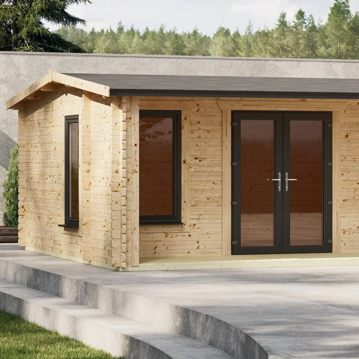 🏡 20x18 SNUG LOG CABIN WITH INTEGRATED CANOPY - Image 2