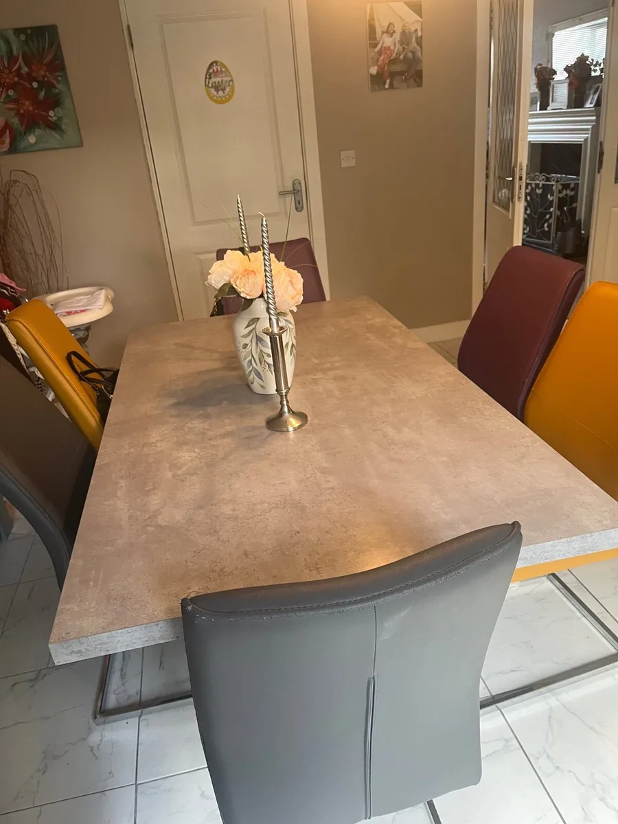 table and chairs €250 plus double bed good as new - Image 4