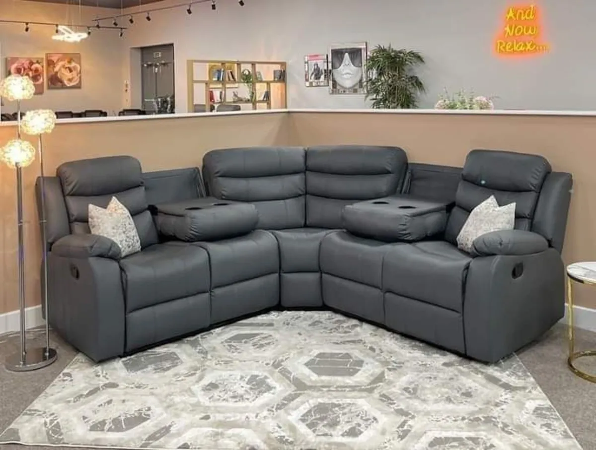 Sorrento Roma Leather Corner Recliner Sofa - Image 1