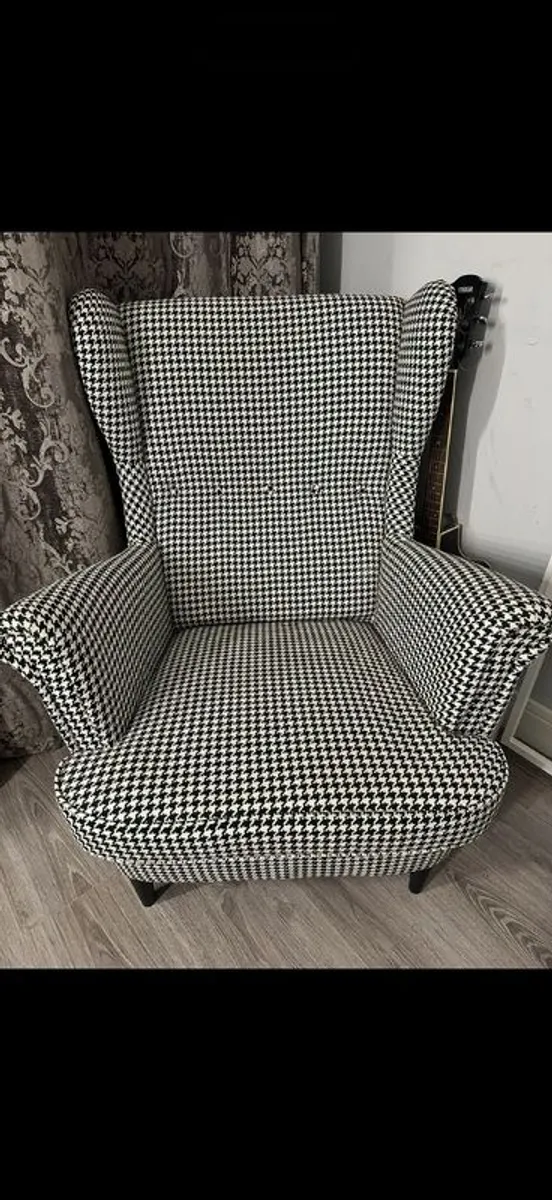 Ikea Armchair & Footstool - Image 1