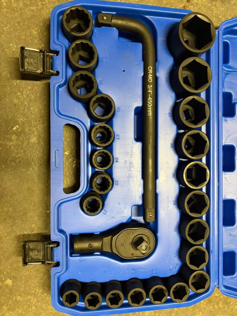 🔥🔧30PC 3/4” DRIVE IMPACT SOCKET SET - Image 2