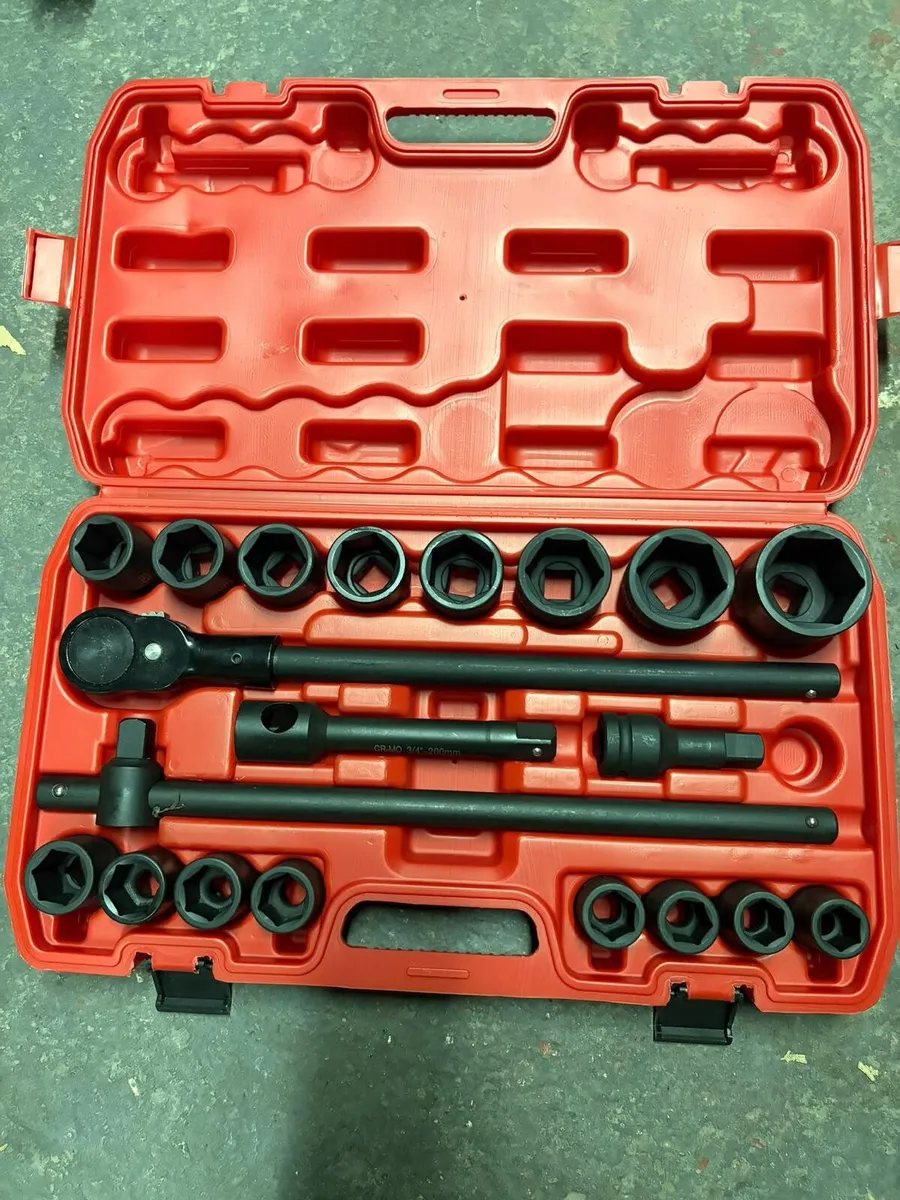 🔥🔧 21PC 3/4” DRIVE IMPACT SOCKET SET - Image 1