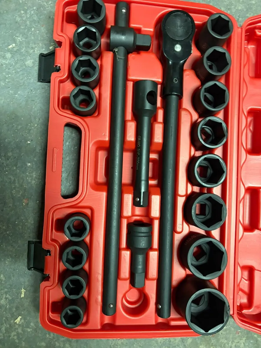 🔥🔧 21PC 3/4” DRIVE IMPACT SOCKET SET - Image 2