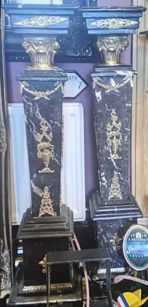 Two marble colums