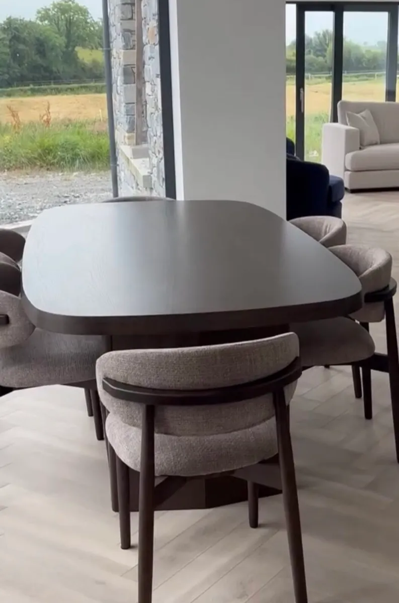 2.1m Scandinavian Dining Table Ex Display Like New - Image 2