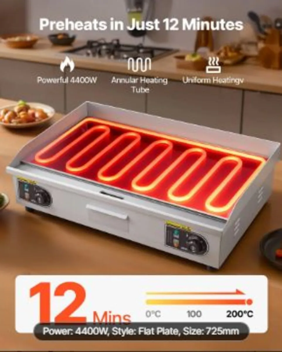 Commercial Electric Grill, 725×400mm - Image 4