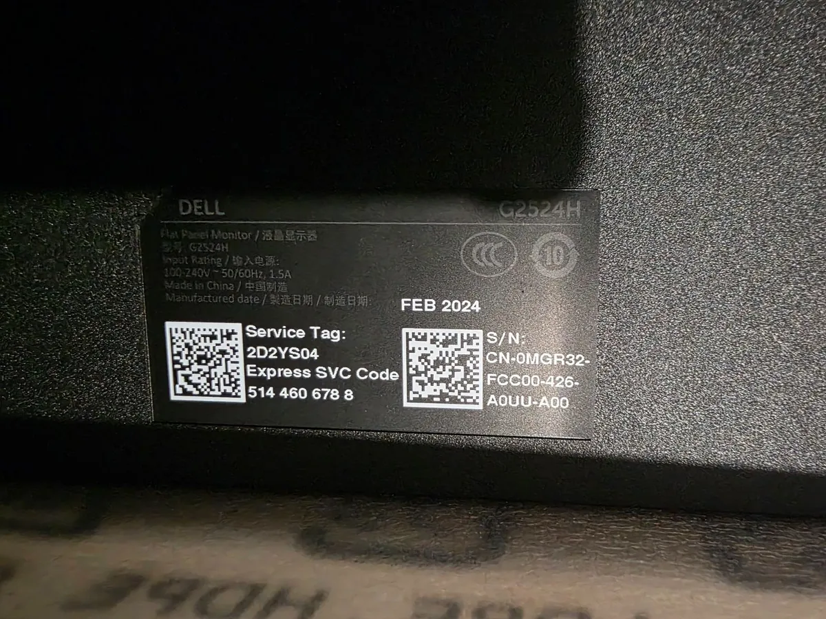Dell G2524H 280Hz Gaming Monitor – HDMI Issue - Image 4