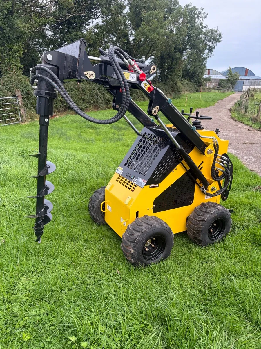 Mini Skid Steer Loader/Mini Digger Hydraulic Auger - Image 1