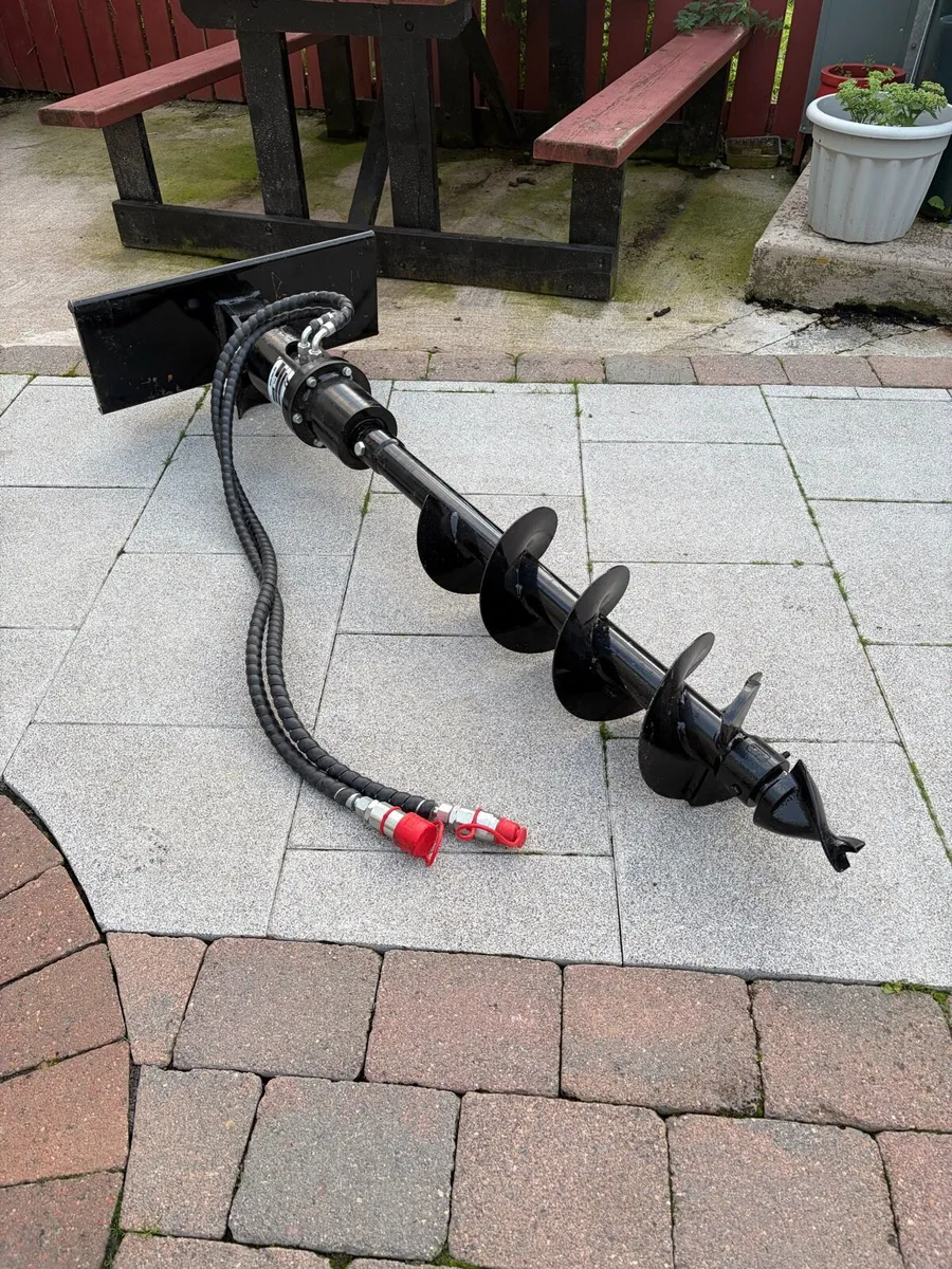 Mini Skid Steer Loader/Mini Digger Hydraulic Auger - Image 2