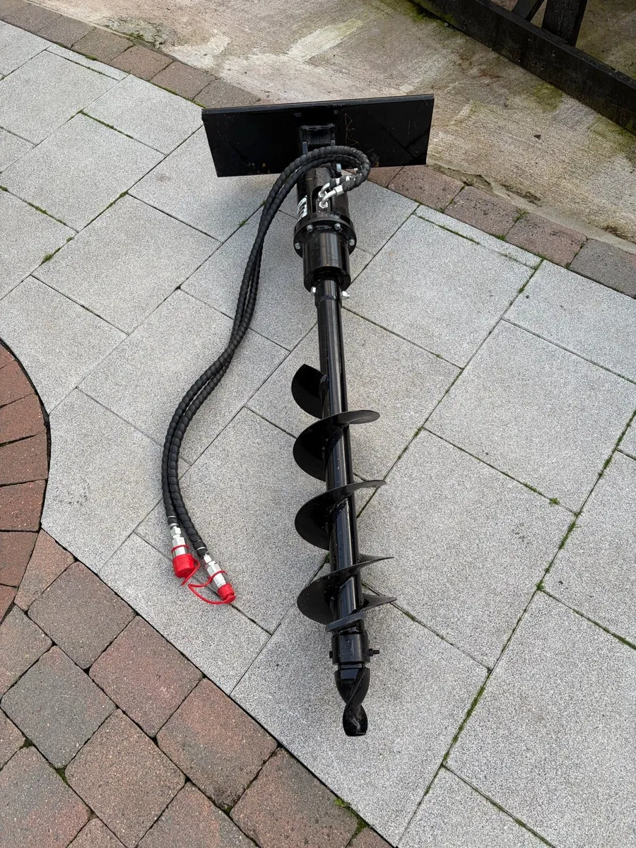 Mini Skid Steer Loader/Mini Digger Hydraulic Auger - Image 3