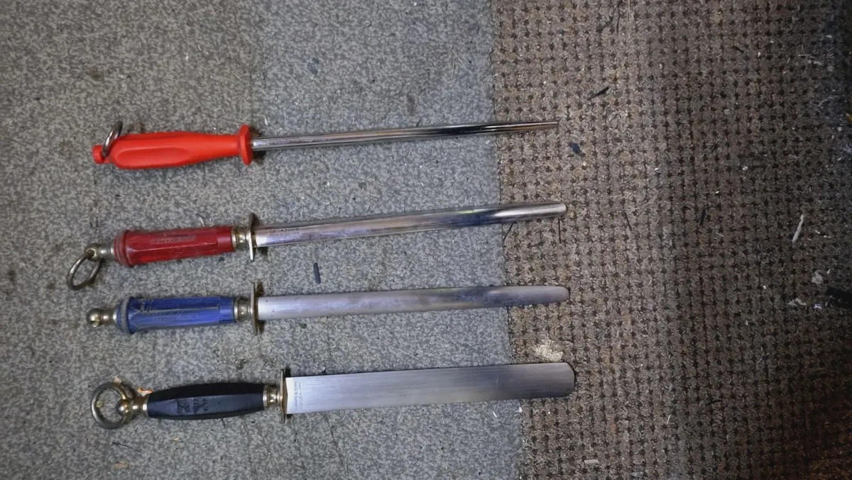Butchers sharpening steels