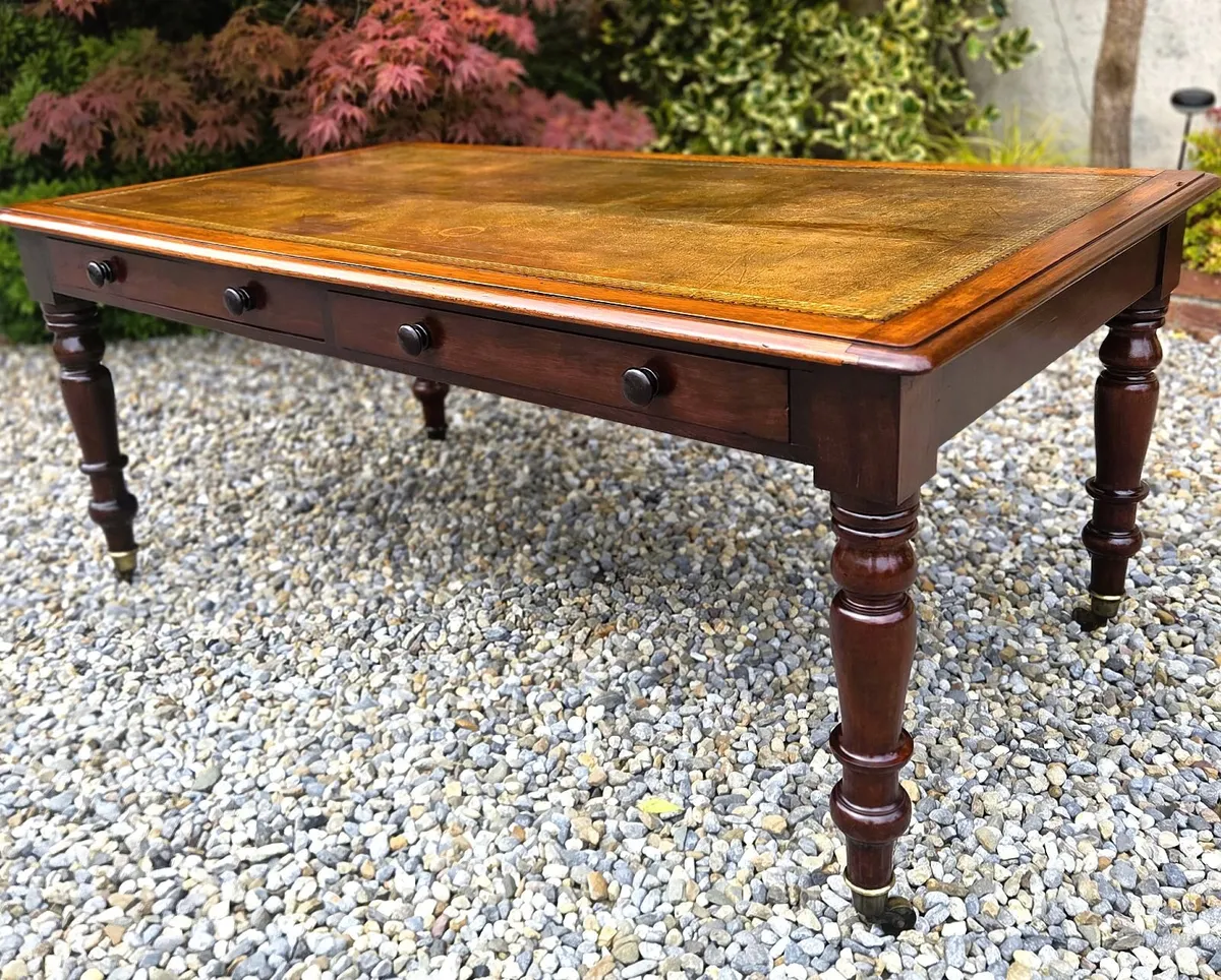 Large Victorian Writing Table- Circa 1880 - Image 2