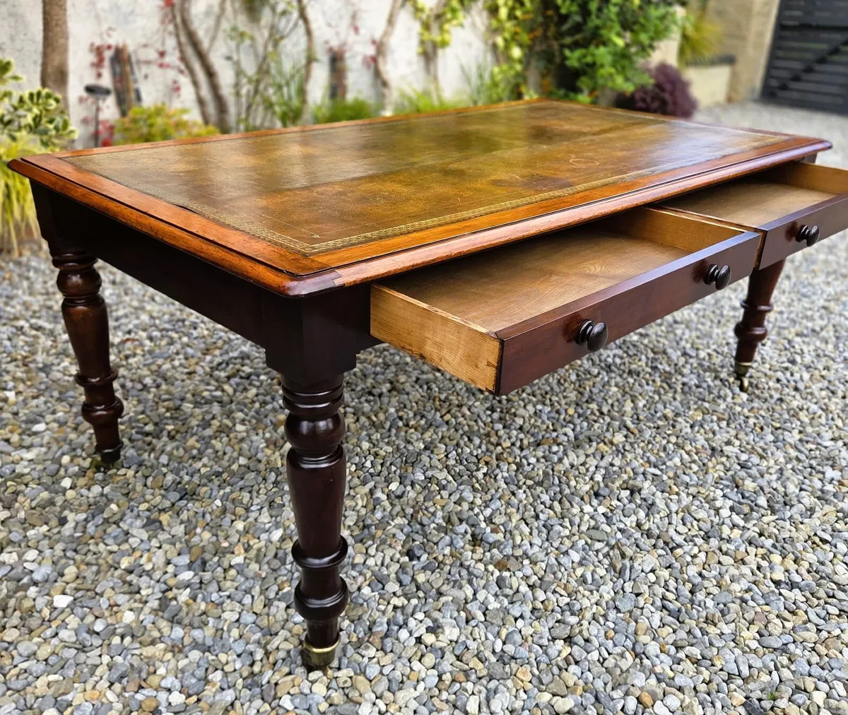 Large Victorian Writing Table- Circa 1880 - Image 3