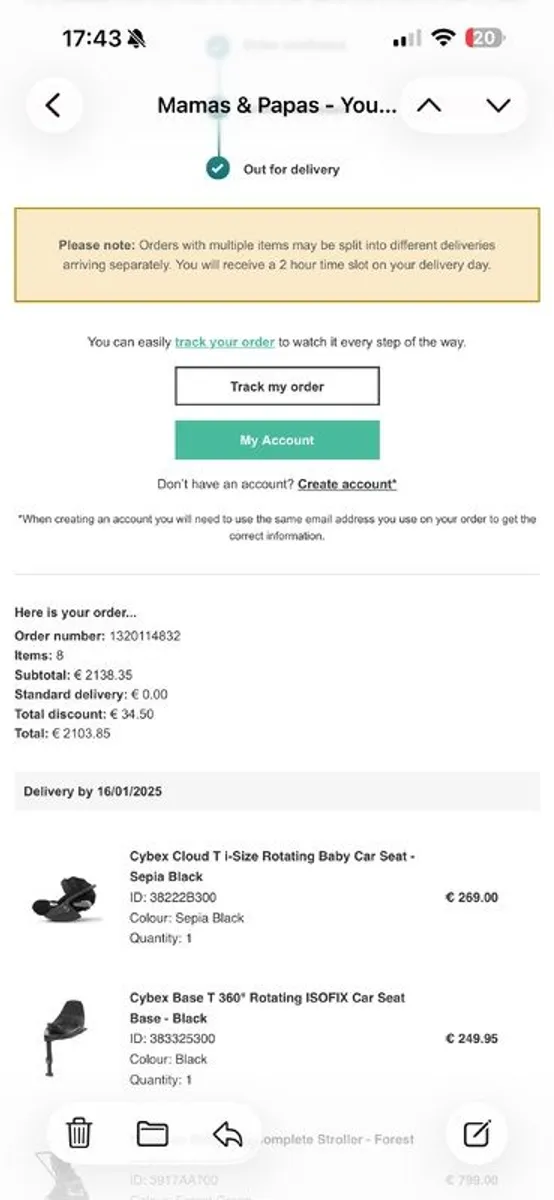 Cybex Cloud rotating car seat and isofix - Image 4