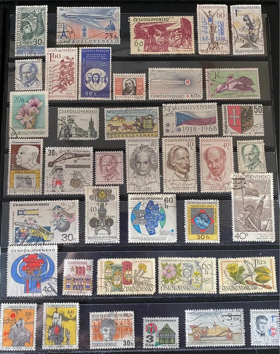 Czechoslovakian stamp lot - Image 1