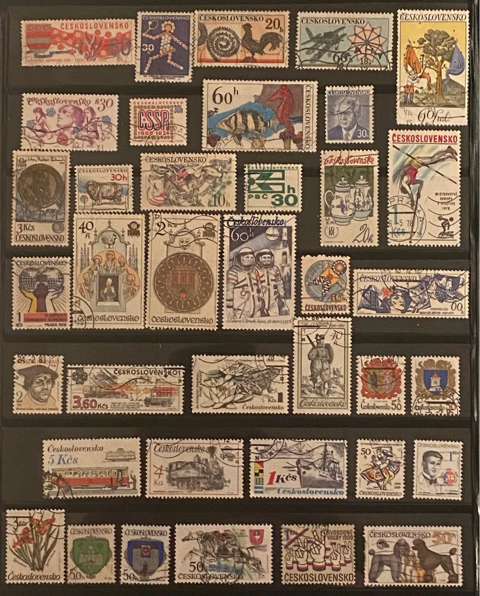 Czechoslovakian stamp lot - Image 1