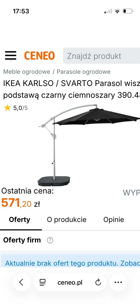 IKEA parasol new unopened - Image 2