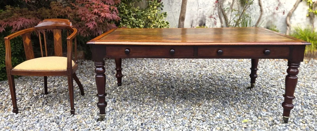 Large Victorian Writing Table- Circa 1880 - Image 4