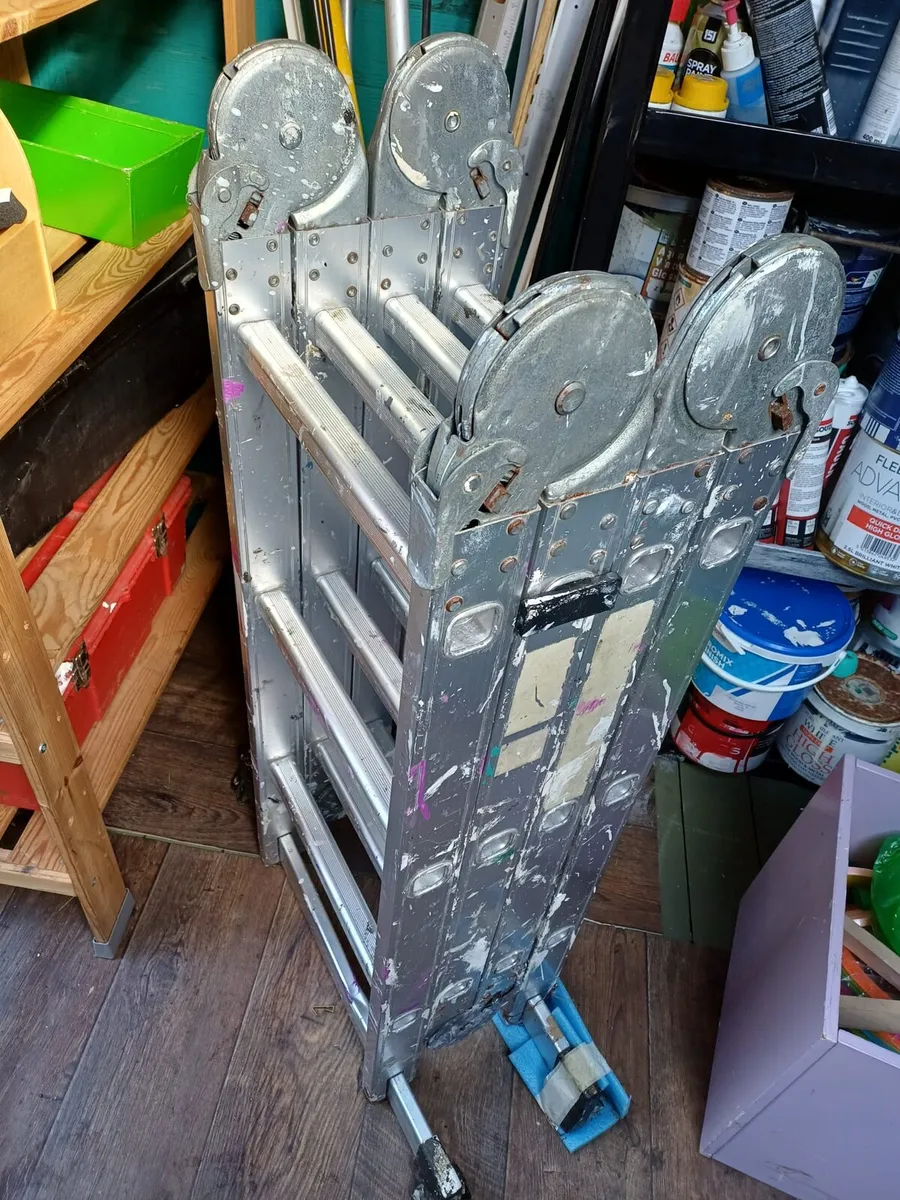 Folding Multi-Purpose Aluminium Ladder – €50 - Image 1