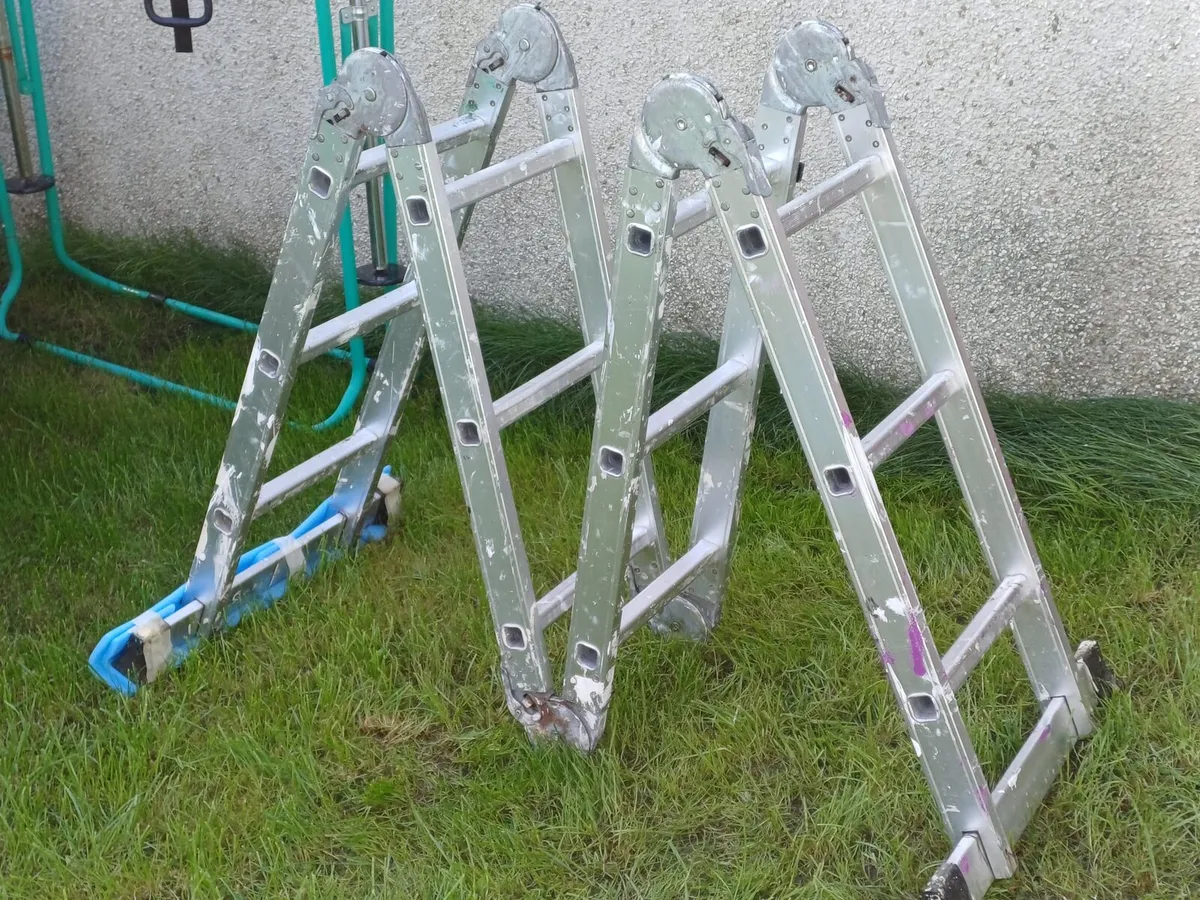 Folding Multi-Purpose Aluminium Ladder – €50 - Image 2