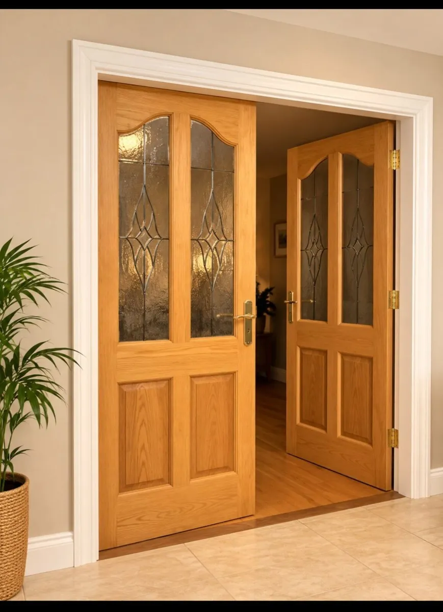Solid Oak Double Doors