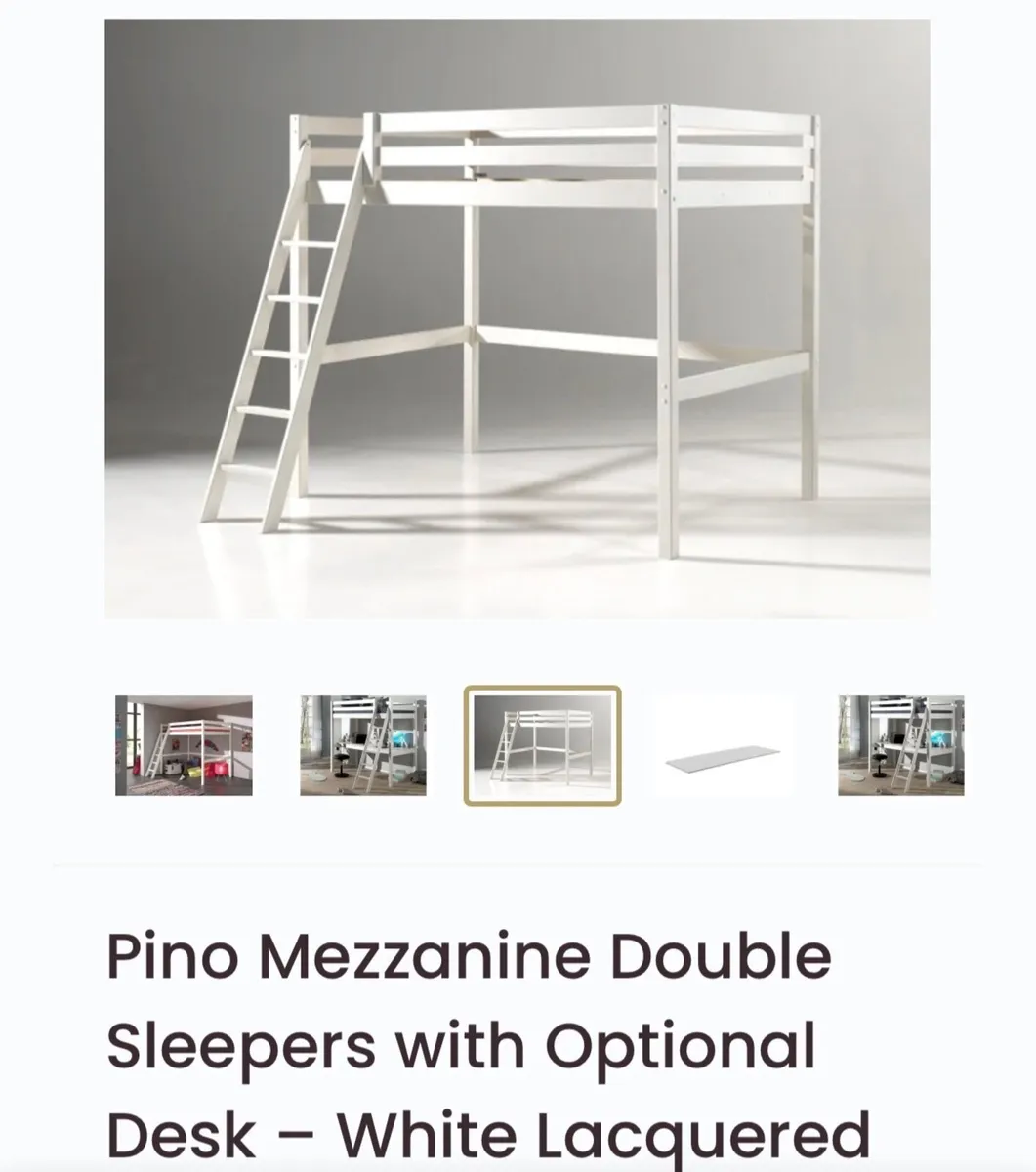 High Sleeper Double Bed For Sale - Image 2