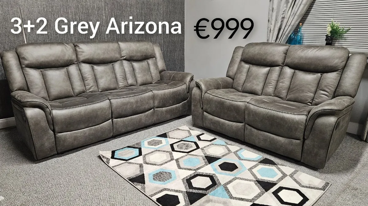 Arizona 3+2 Reclining Sofa Set - €999 Delivered - Image 1