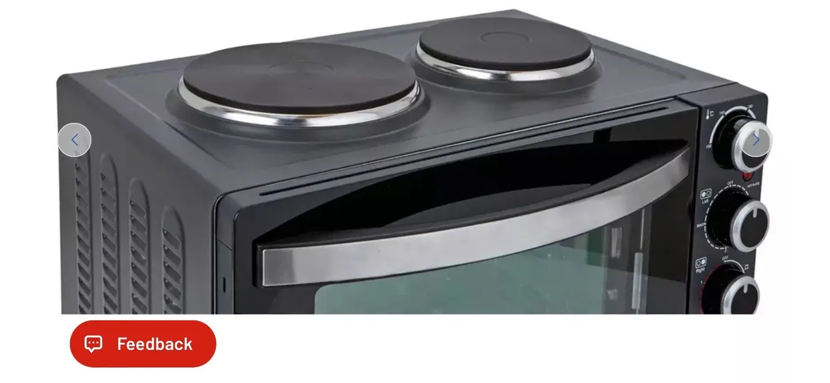 Cookworks oven with 2 hobs - Image 2