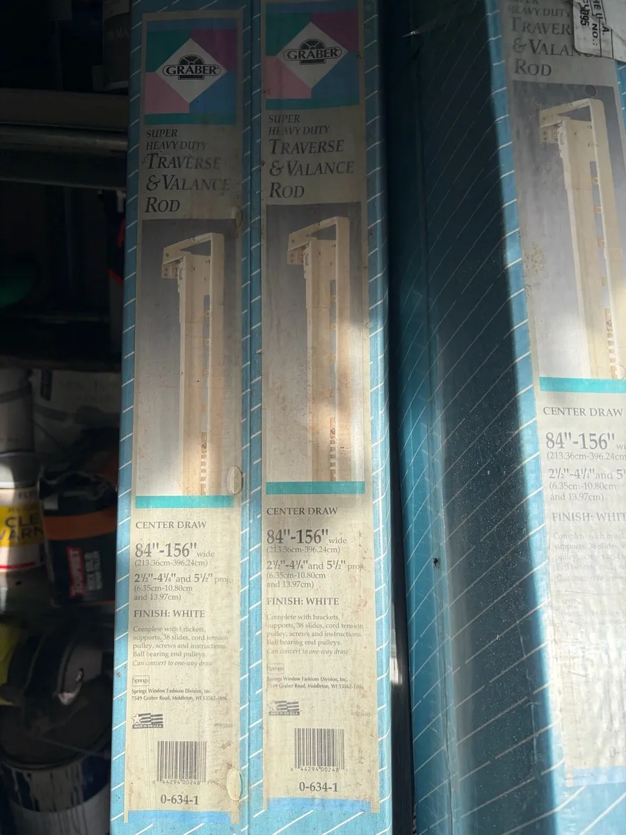 CURTAIN RAILS, METAL, CORDED, ADJUSTABLE WIDTH - Image 1