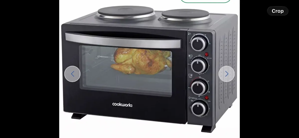 Cookworks oven with 2 hobs - Image 1