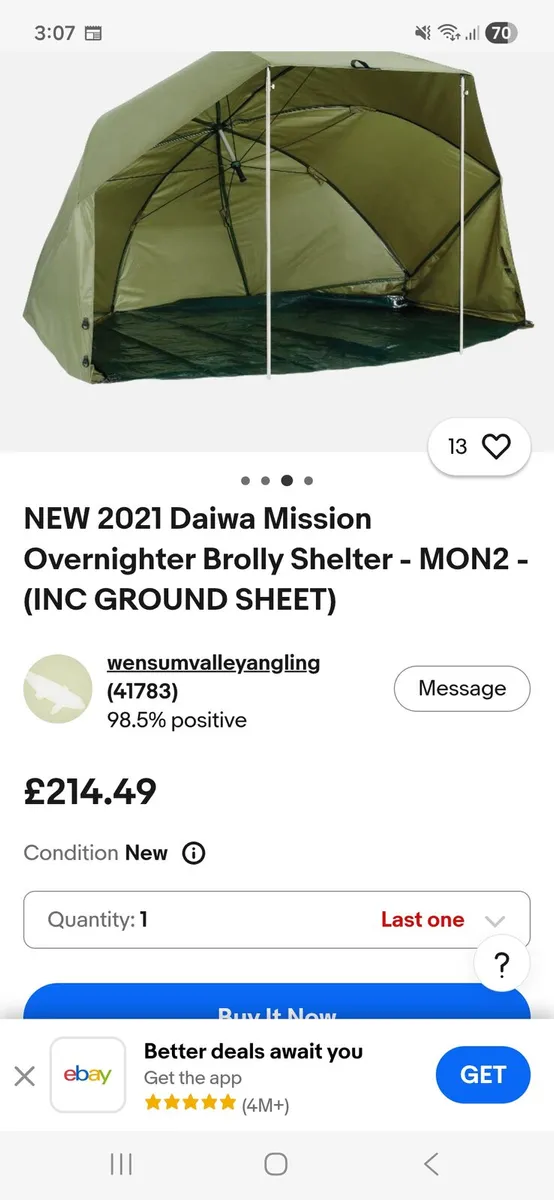 Daiwa mission fishing overnighter - Image 2