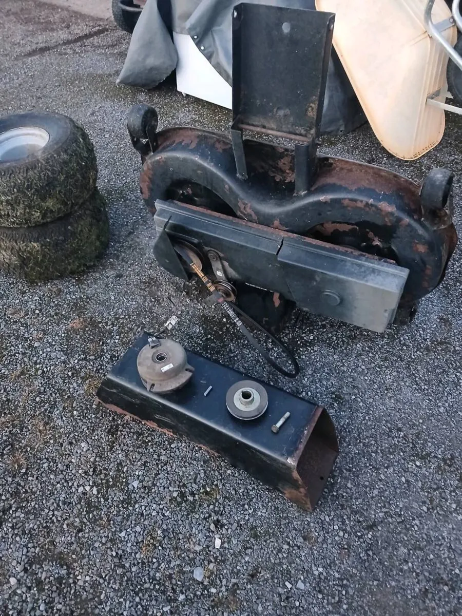 Lawnboss Deck, shute, rear wheels & clutch - Image 1