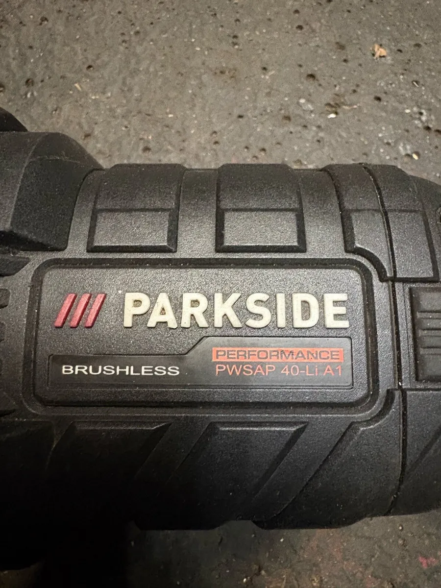 Parkside grinder with charger, no batteries p.m. - Image 2