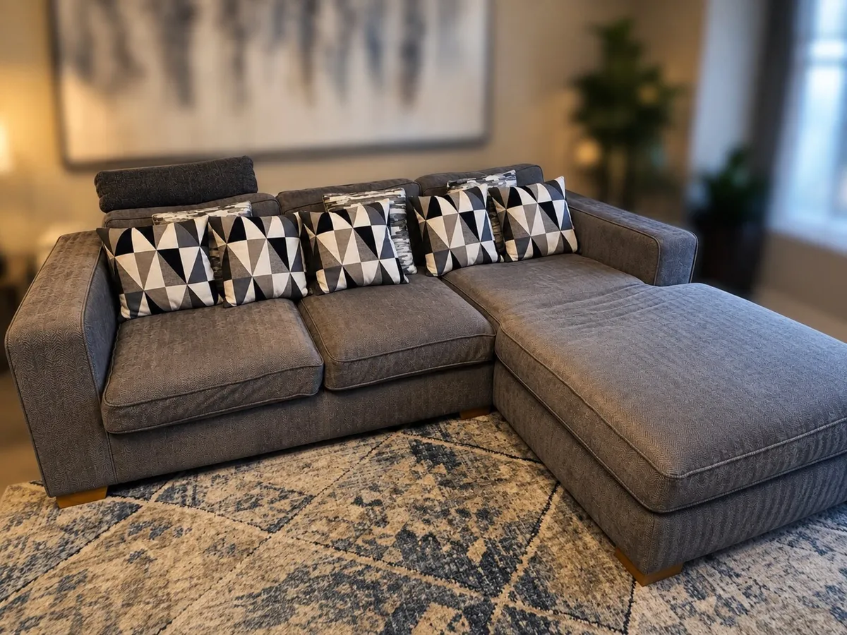 Impulse Corner Chaise Sofa and Cuddler Chair - Image 2